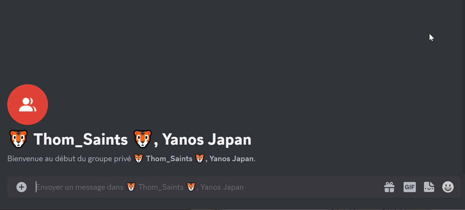 Ecrire dans un groupe Ecrire dans un groupe