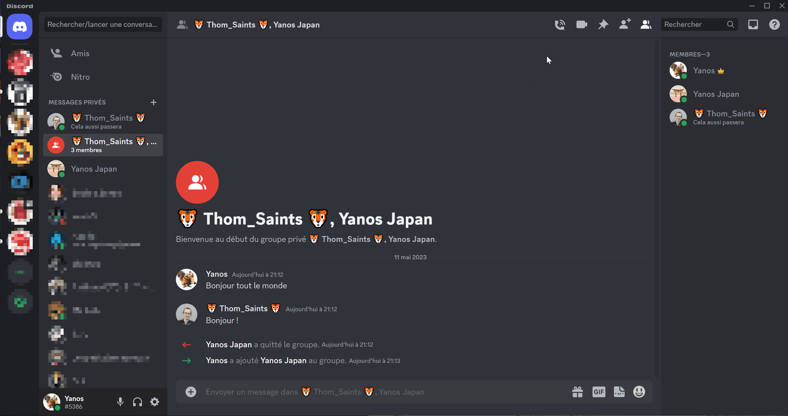 Appel vocal dans un groupe Appel vocal dans un groupe