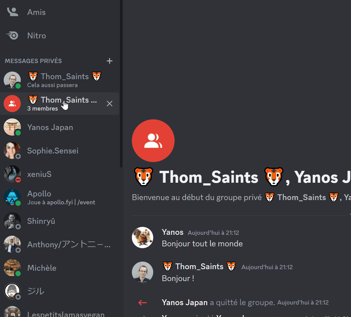 Rendre muet un groupe Rendre muet un groupe